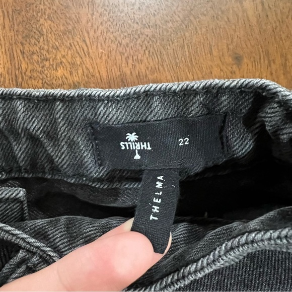 Thrills Thelma Short Faded Black Cut Off Size W 22 - Picture 5 of 13